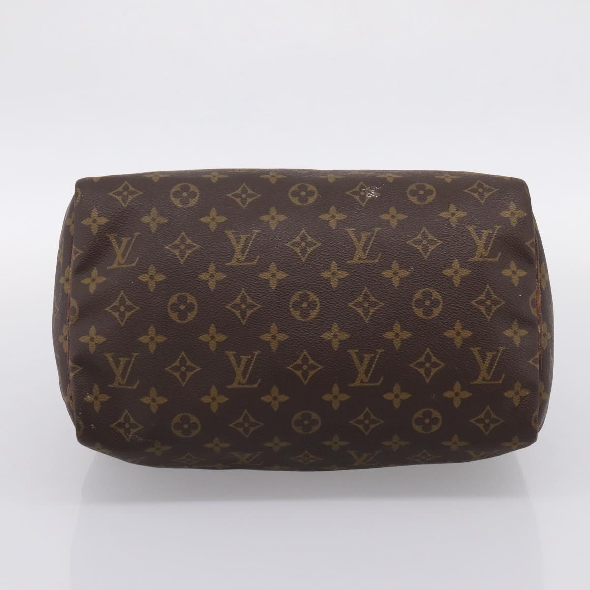 LOUIS VUITTON Monogram Speedy 30 Hand Bag M41526 LV Auth 204871