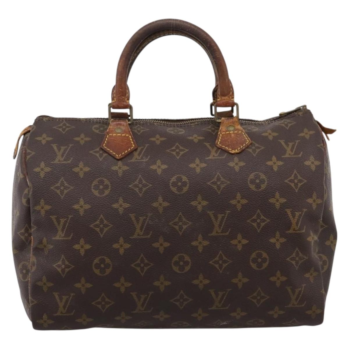 LOUIS VUITTON Monogram Speedy 30 Hand Bag M41526 LV Auth 204871