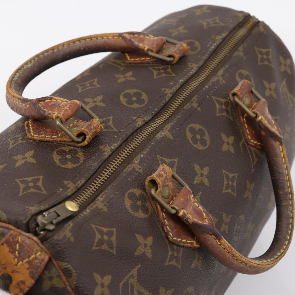 LOUIS VUITTON Monogram Speedy 30 Hand Bag M41526 LV Auth 204871