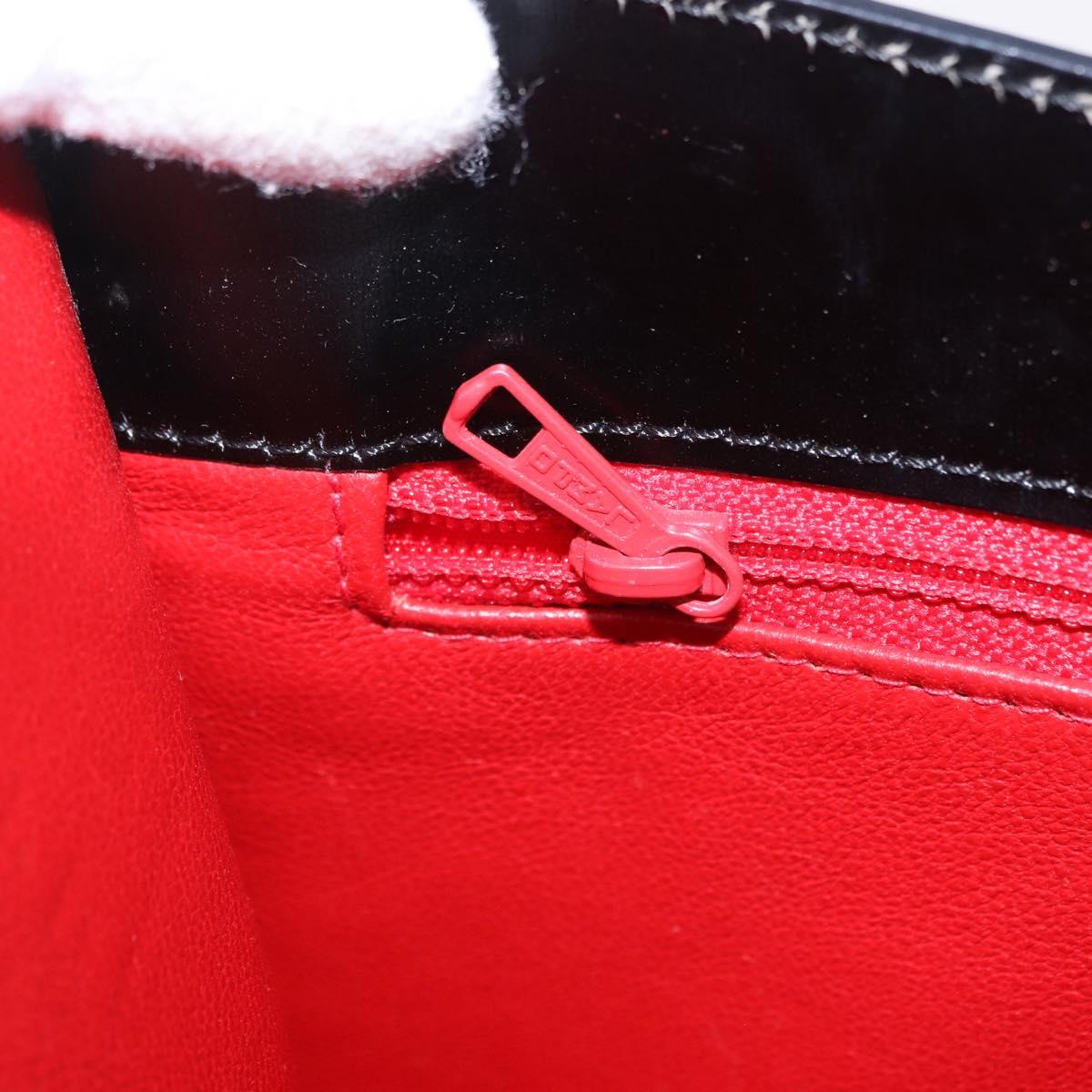 CELINE Shoulder Bag Leather Black Gold Auth 204875