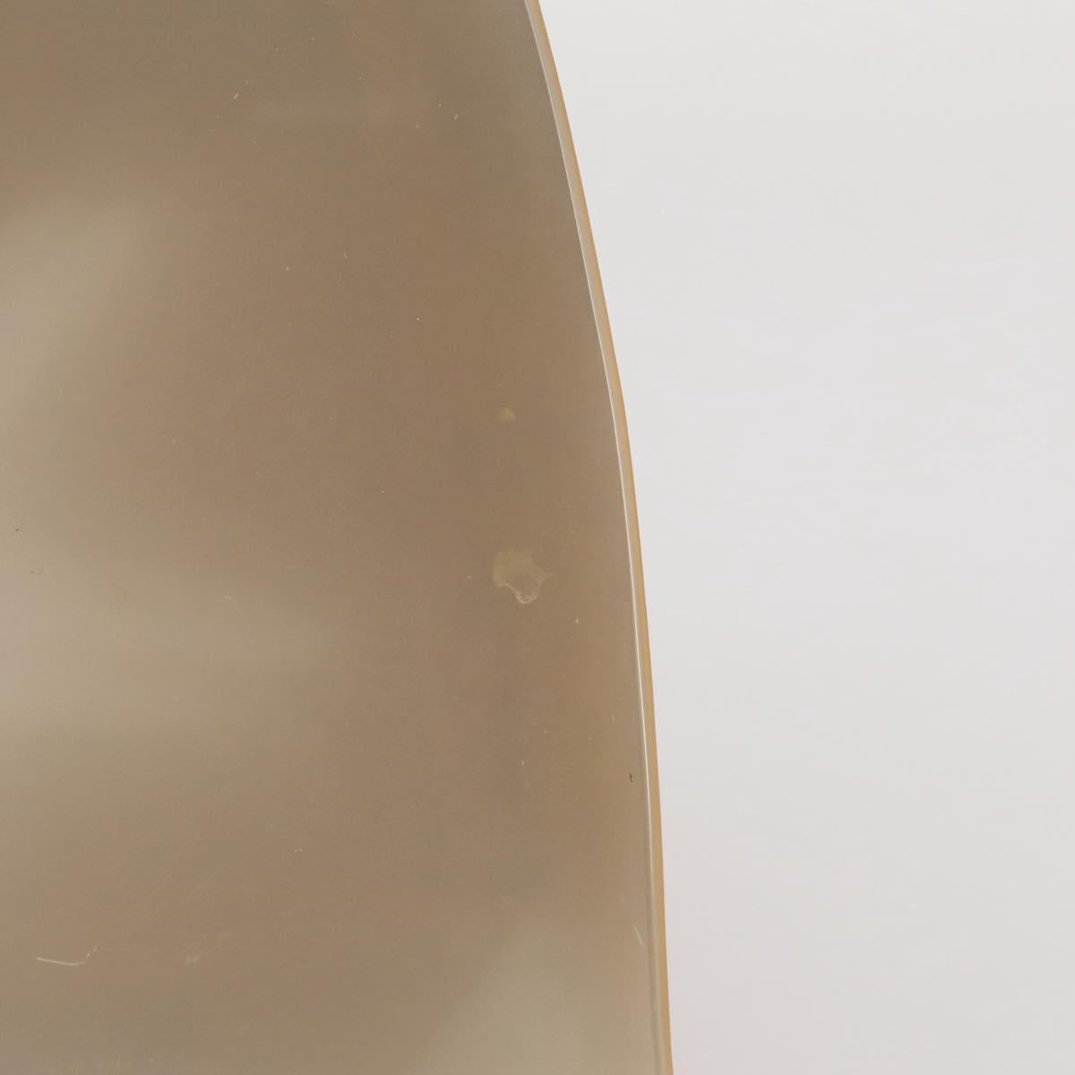 CELINE Hand Bag plastic Beige Gold Auth 204877