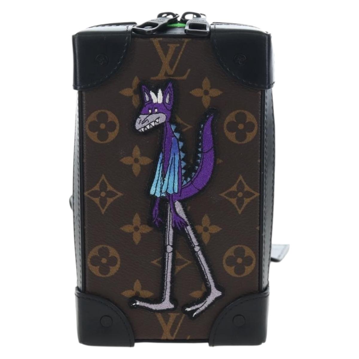 LOUIS VUITTON Monogram LV Friends Soft Trunk Phone Box M80144 LV Auth 204888SAM