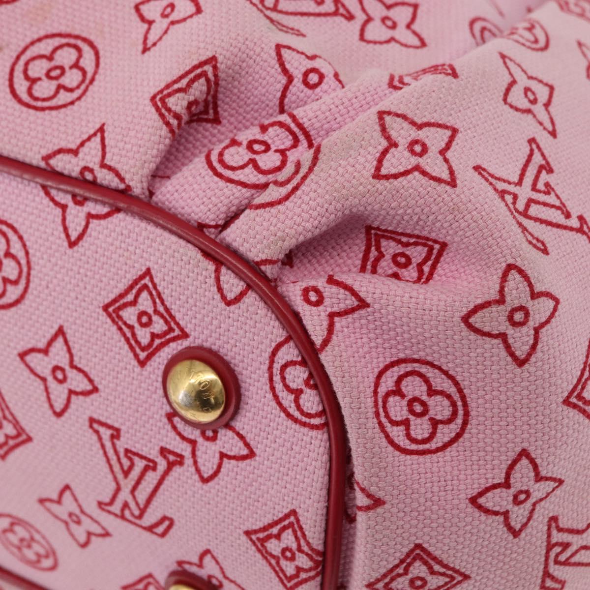 LOUIS VUITTON Monogram Beach Cabas Ipanema PM Bag Pink M95984 LV Auth 204891A