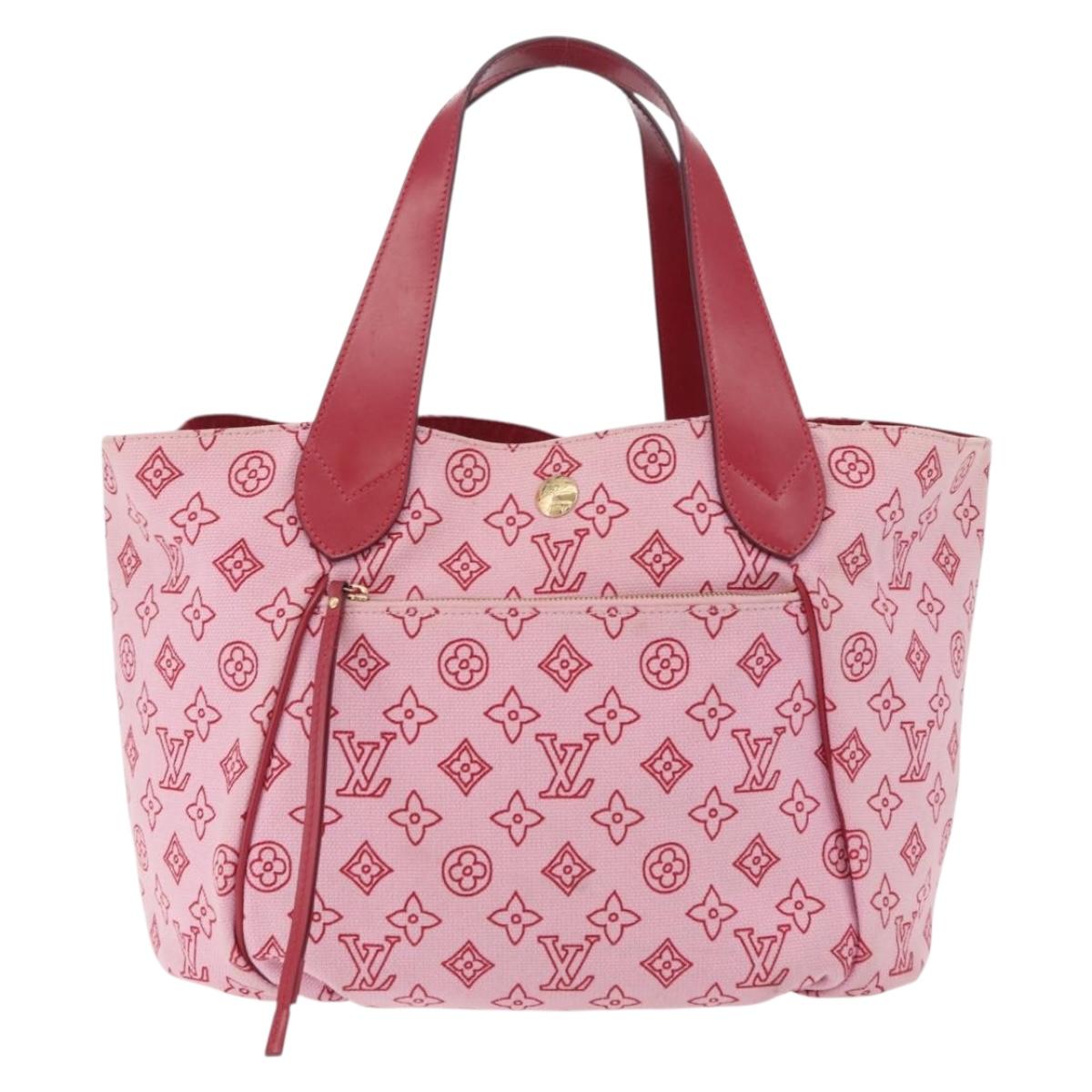 LOUIS VUITTON Monogram Beach Cabas Ipanema PM Bag Pink M95984 LV Auth 204891A