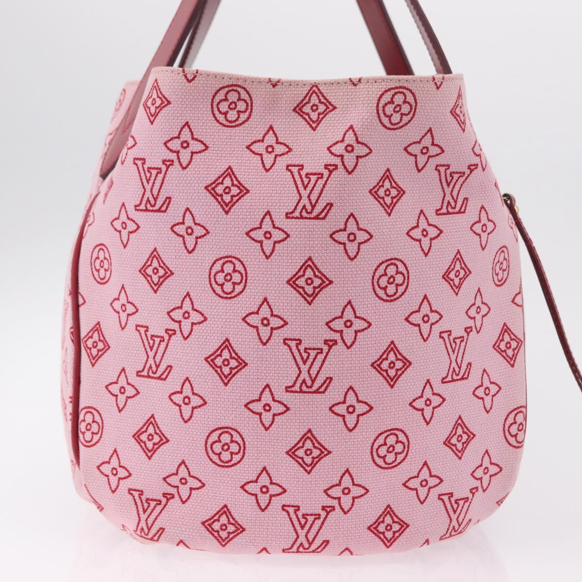 LOUIS VUITTON Monogram Beach Cabas Ipanema PM Bag Pink M95984 LV Auth 204891A