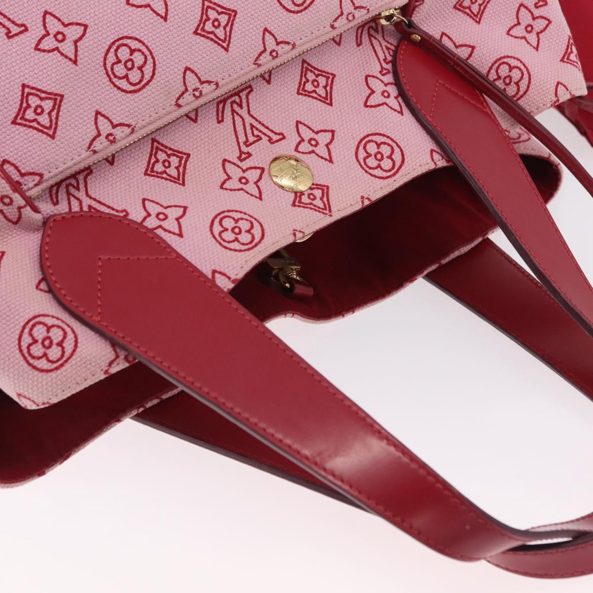 LOUIS VUITTON Monogram Beach Cabas Ipanema PM Bag Pink M95984 LV Auth 204891A
