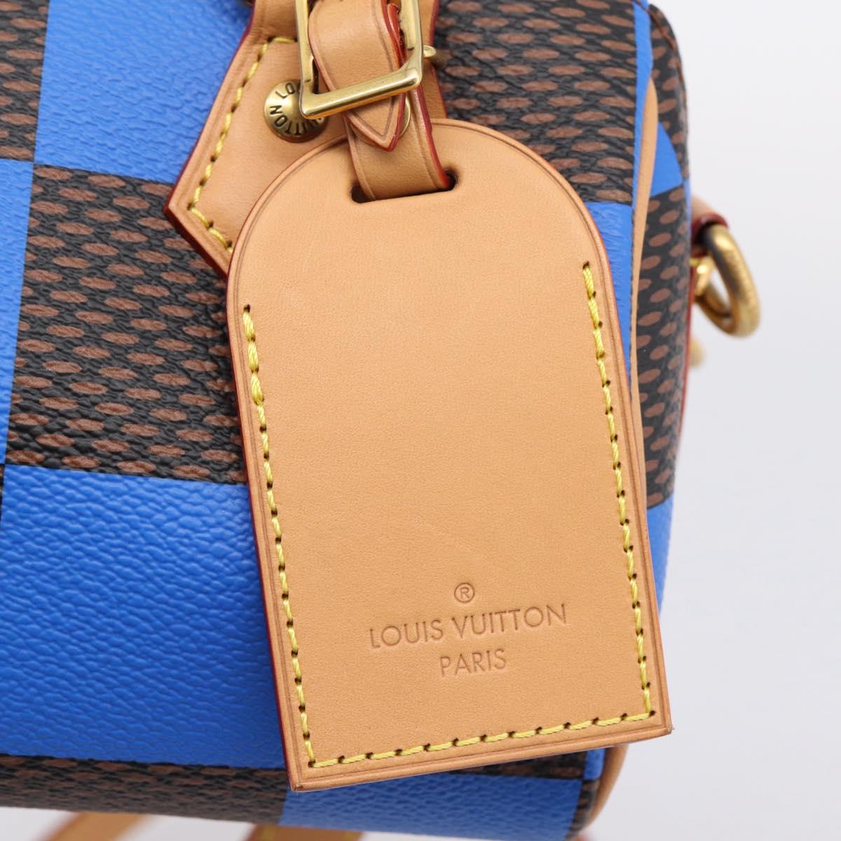 LOUIS VUITTON Damier Pop Speedy Bandouliere 18 Hand Bag N40595 LV Auth 204896SM