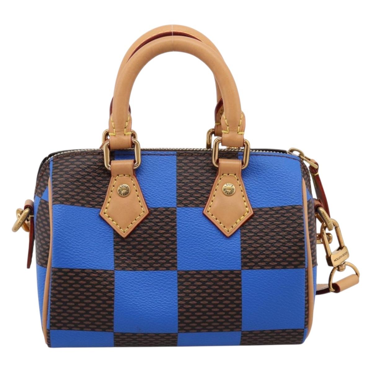LOUIS VUITTON Damier Pop Speedy Bandouliere 18 Hand Bag N40595 LV Auth 204896SM