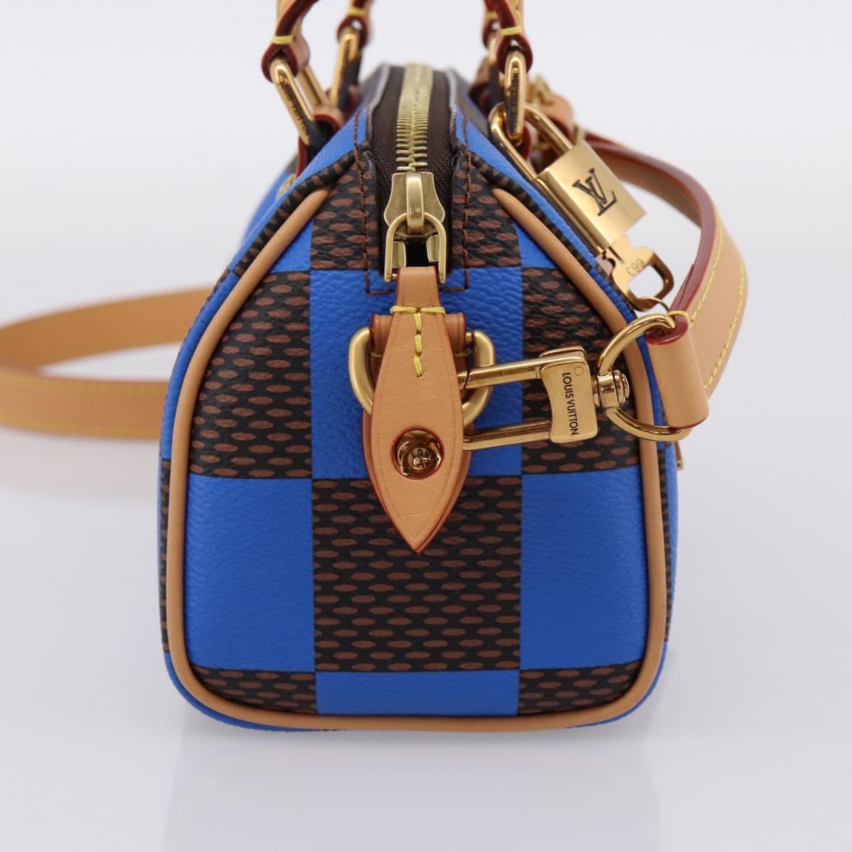 LOUIS VUITTON Damier Pop Speedy Bandouliere 18 Hand Bag N40595 LV Auth 204896SM