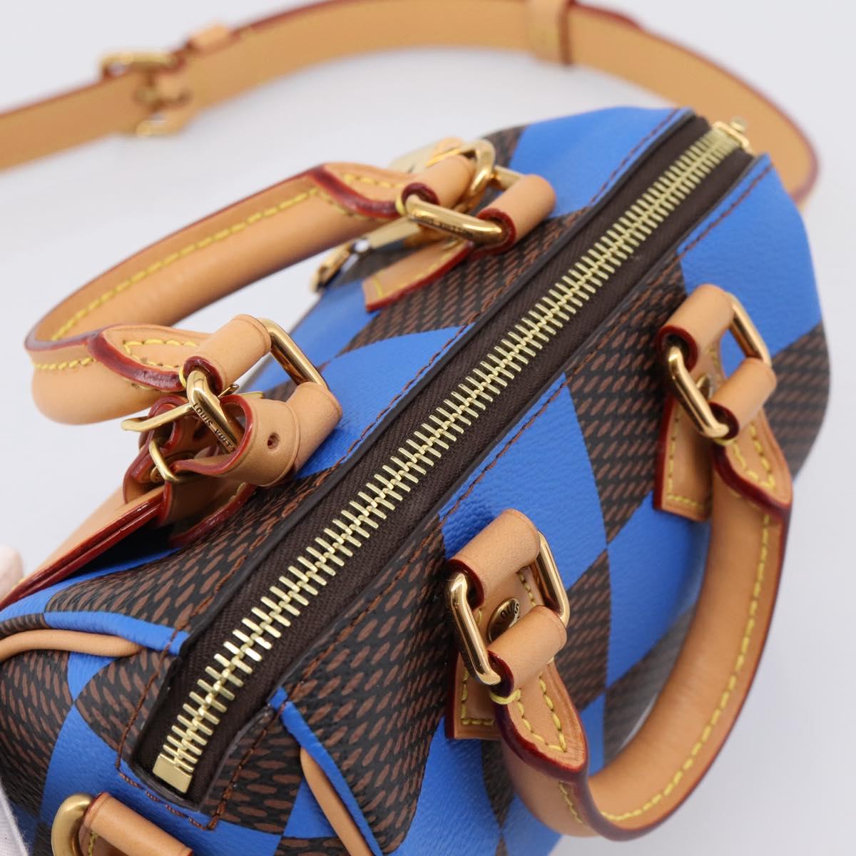 LOUIS VUITTON Damier Pop Speedy Bandouliere 18 Hand Bag N40595 LV Auth 204896SM