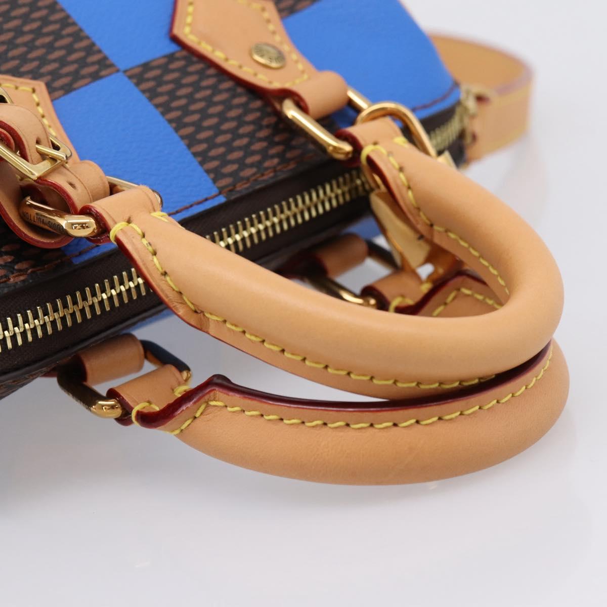 LOUIS VUITTON Damier Pop Speedy Bandouliere 18 Hand Bag N40595 LV Auth 204896SM
