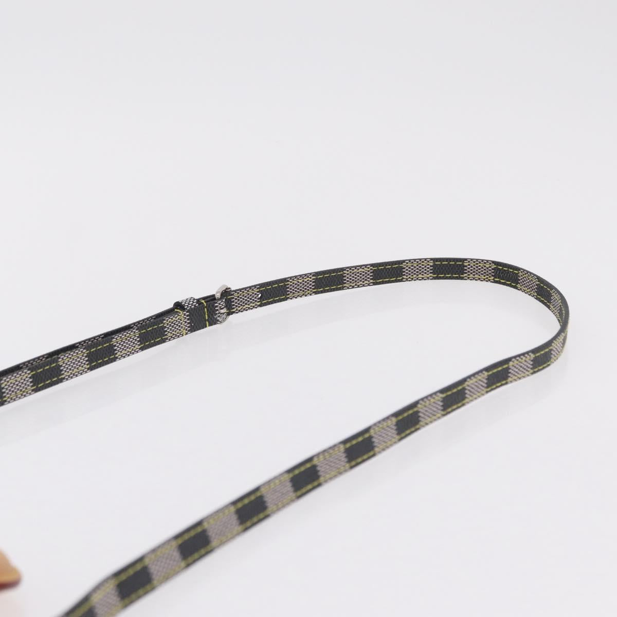 LOUIS VUITTON Damier Versette Vertical Bag White Black N60273 LV Auth 204899SAM