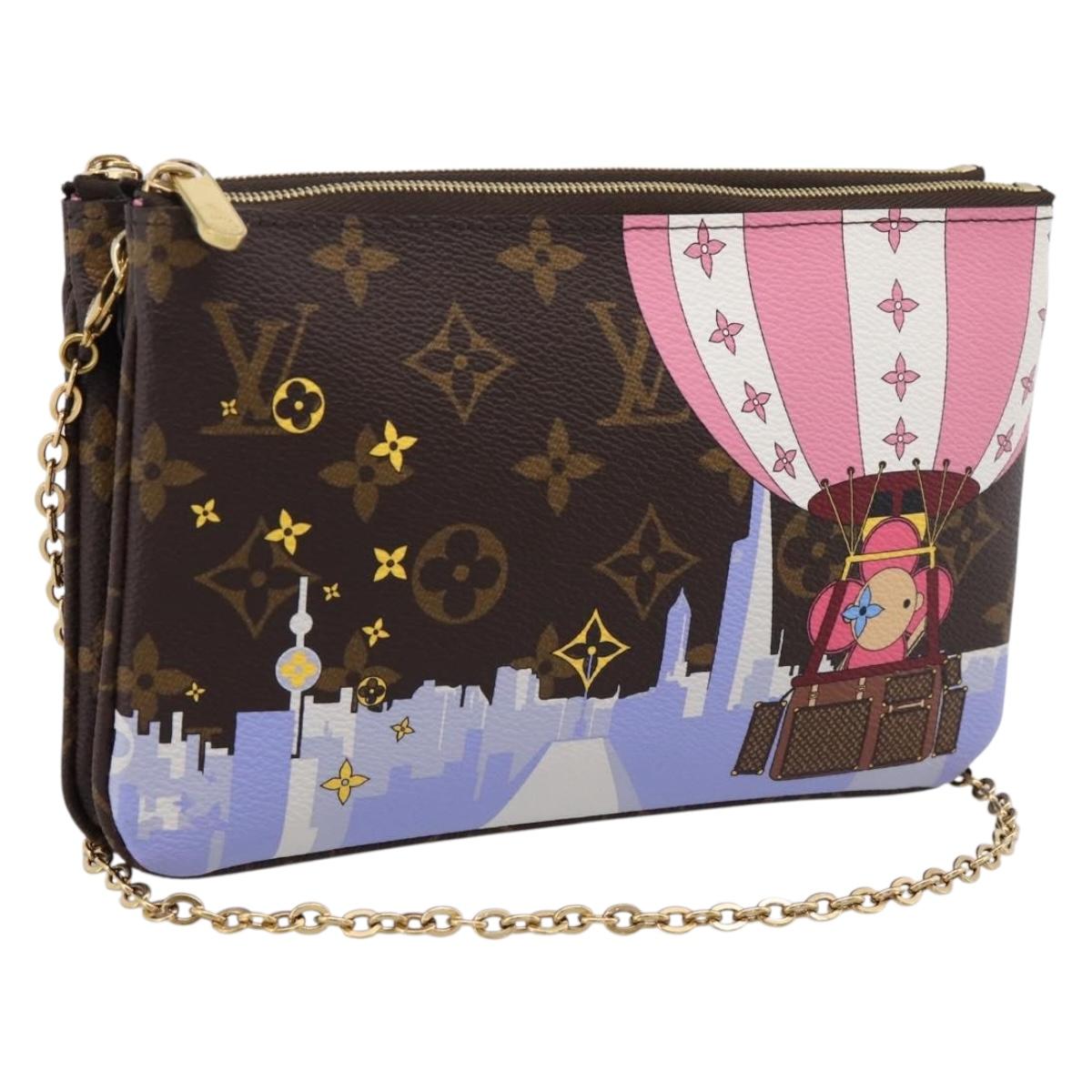 LOUIS VUITTON Monogram Vivienne Pochette Double Zip Bag M68486 LV Auth 204905SAM