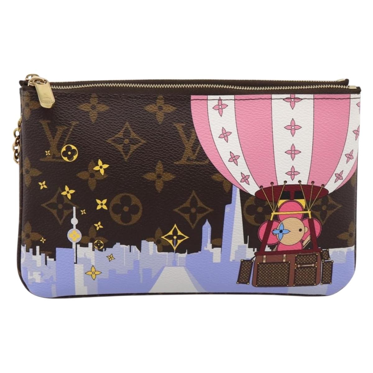 LOUIS VUITTON Monogram Vivienne Pochette Double Zip Bag M68486 LV Auth 204905SAM