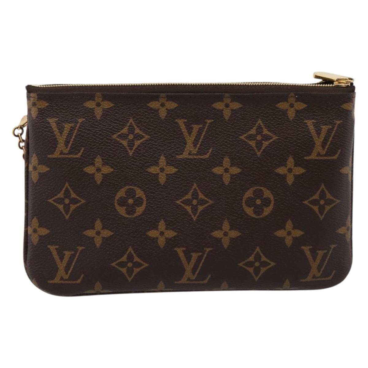 LOUIS VUITTON Monogram Vivienne Pochette Double Zip Bag M68486 LV Auth 204905SAM