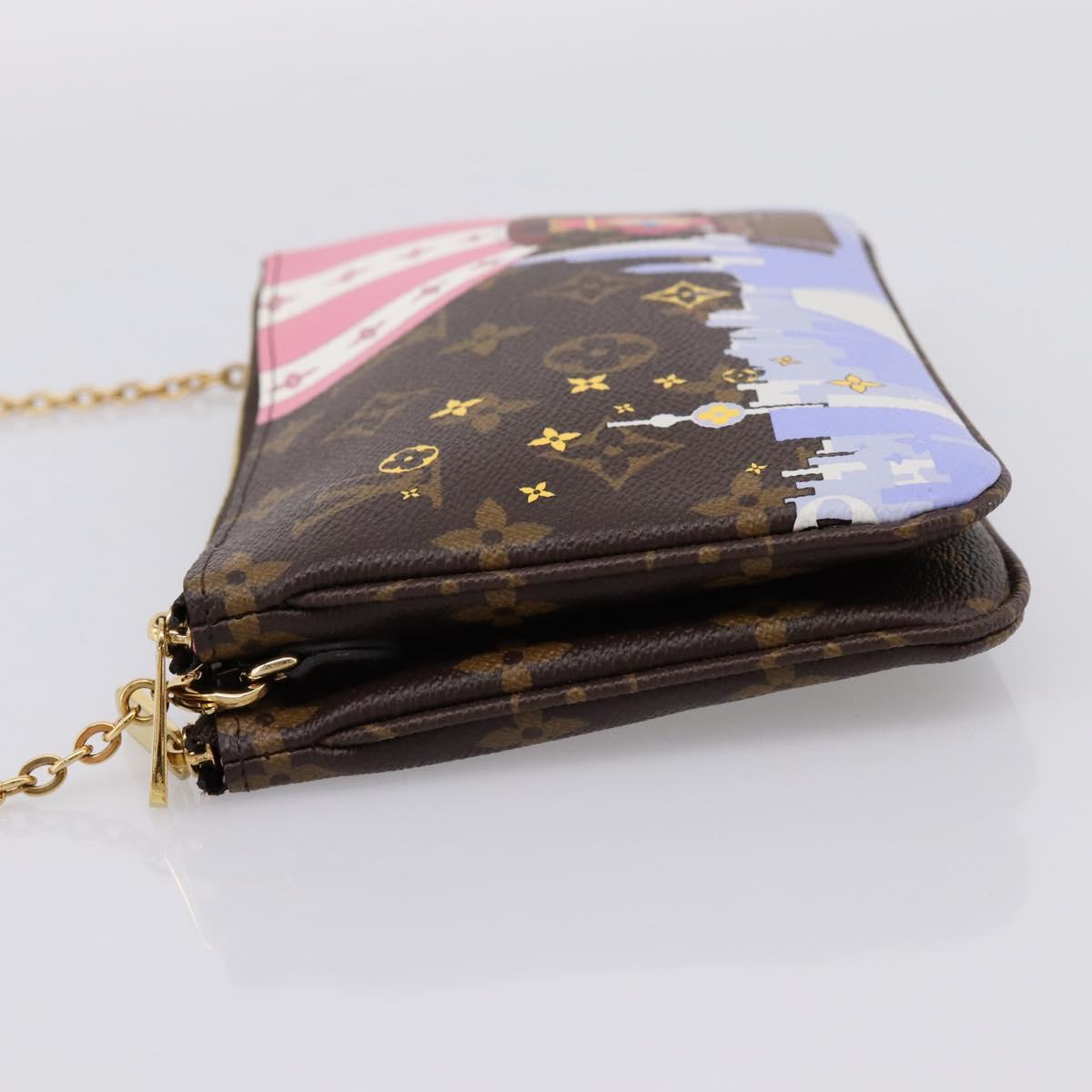 LOUIS VUITTON Monogram Vivienne Pochette Double Zip Bag M68486 LV Auth 204905SAM