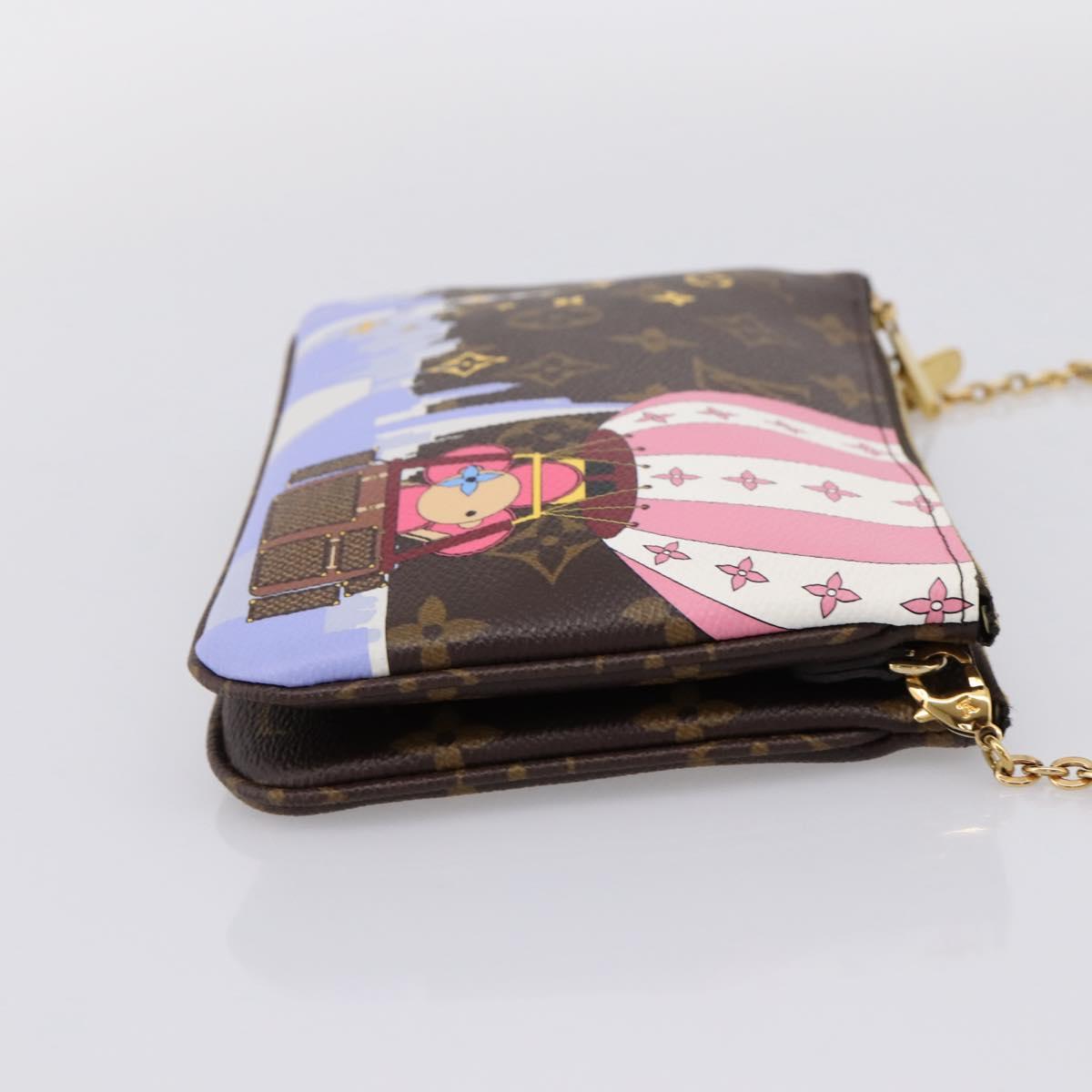 LOUIS VUITTON Monogram Vivienne Pochette Double Zip Bag M68486 LV Auth 204905SAM