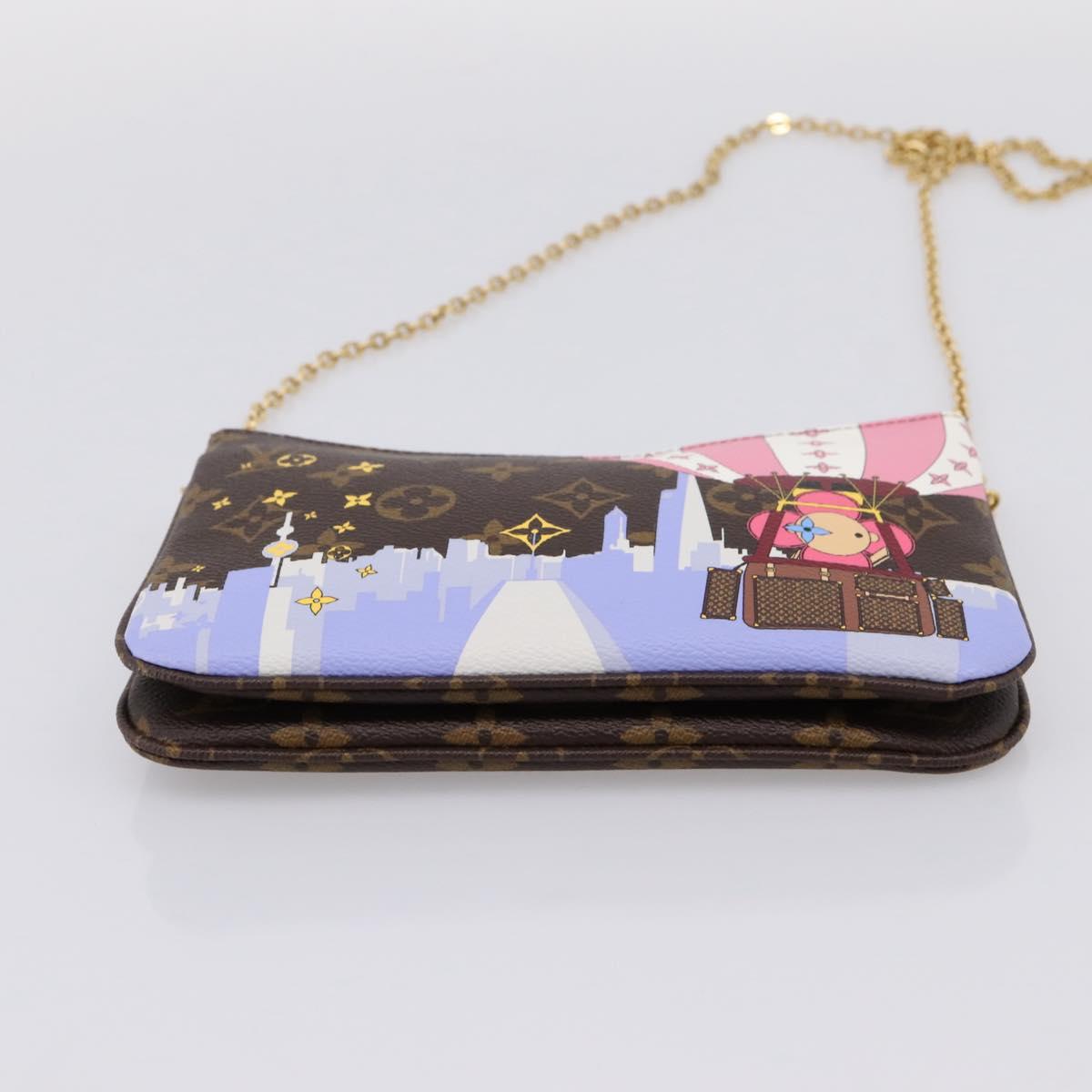 LOUIS VUITTON Monogram Vivienne Pochette Double Zip Bag M68486 LV Auth 204905SAM
