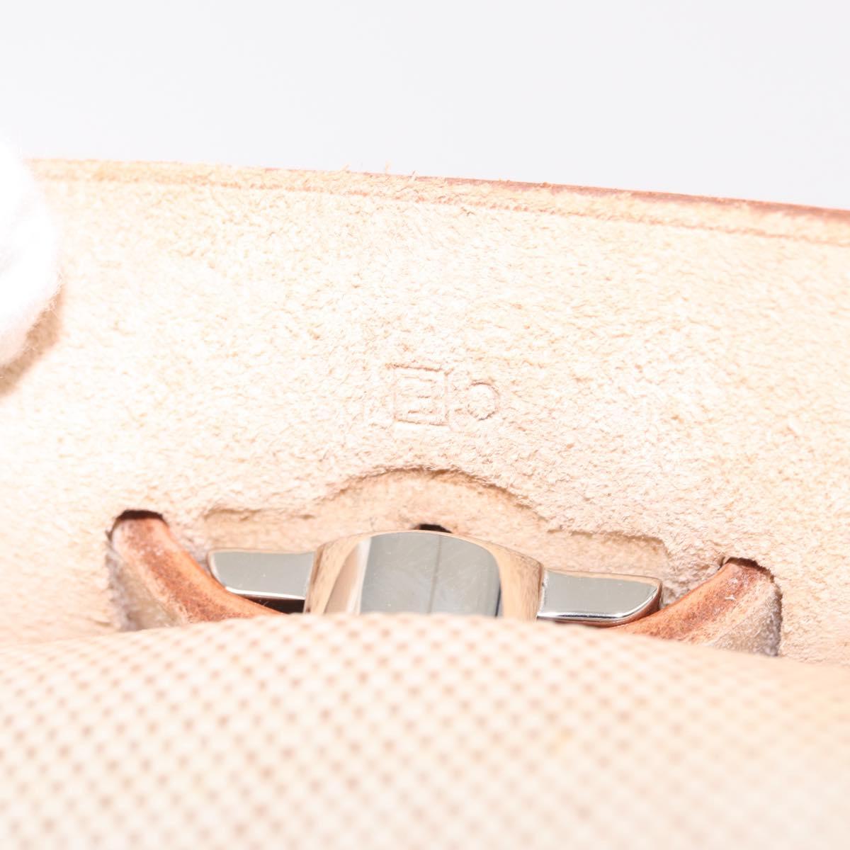 HERMES Herbag GM Tote Bag Canvas Beige Silver Auth 204913V