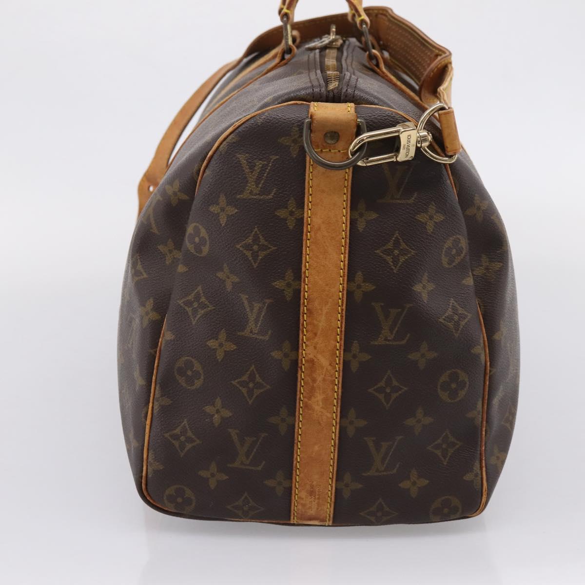 LOUIS VUITTON Monogram Keepall Bandouliere 45 Boston Bag M41418 LV Auth 204917