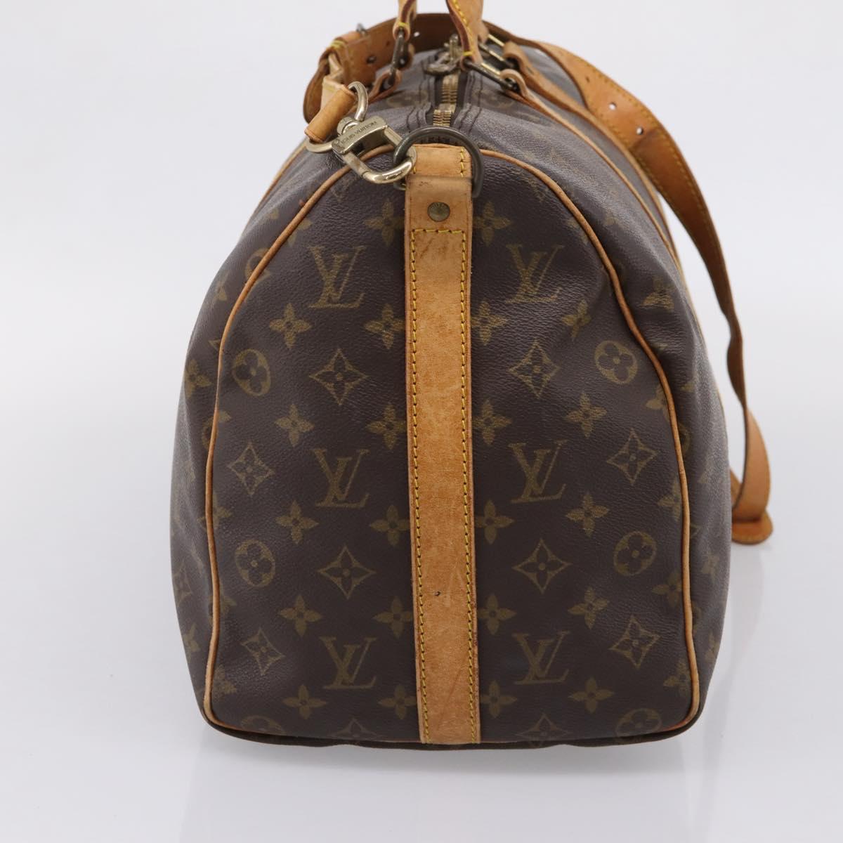 LOUIS VUITTON Monogram Keepall Bandouliere 45 Boston Bag M41418 LV Auth 204917