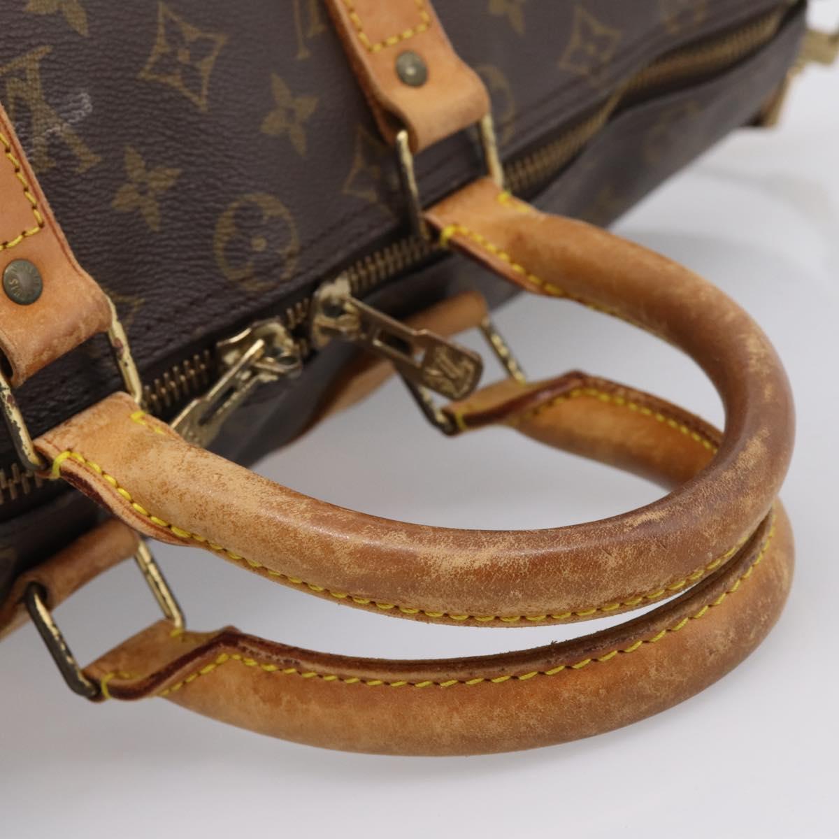 LOUIS VUITTON Monogram Keepall Bandouliere 45 Boston Bag M41418 LV Auth 204917