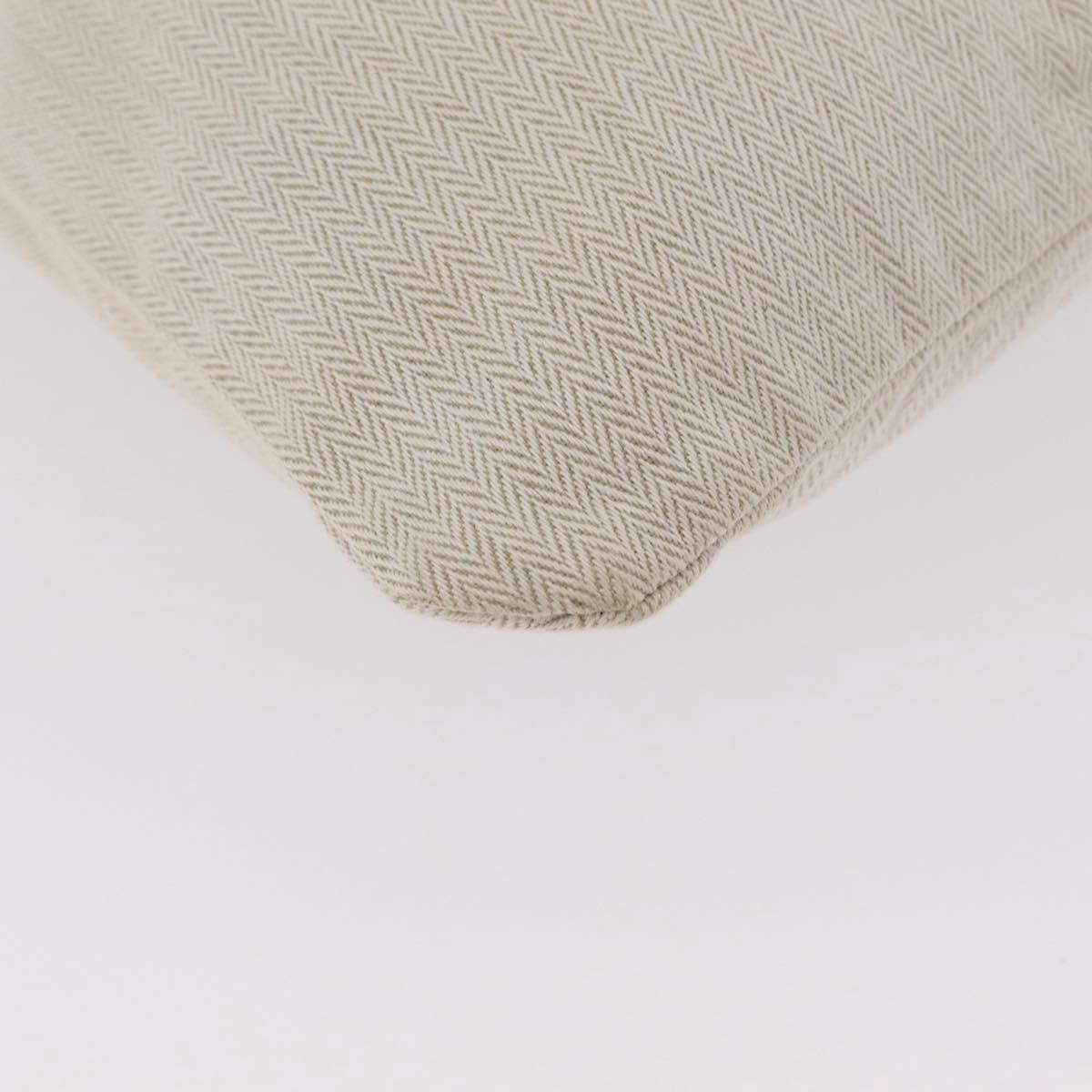 HERMES Sac Aline Shoulder Bag Canvas Beige Auth 204926A