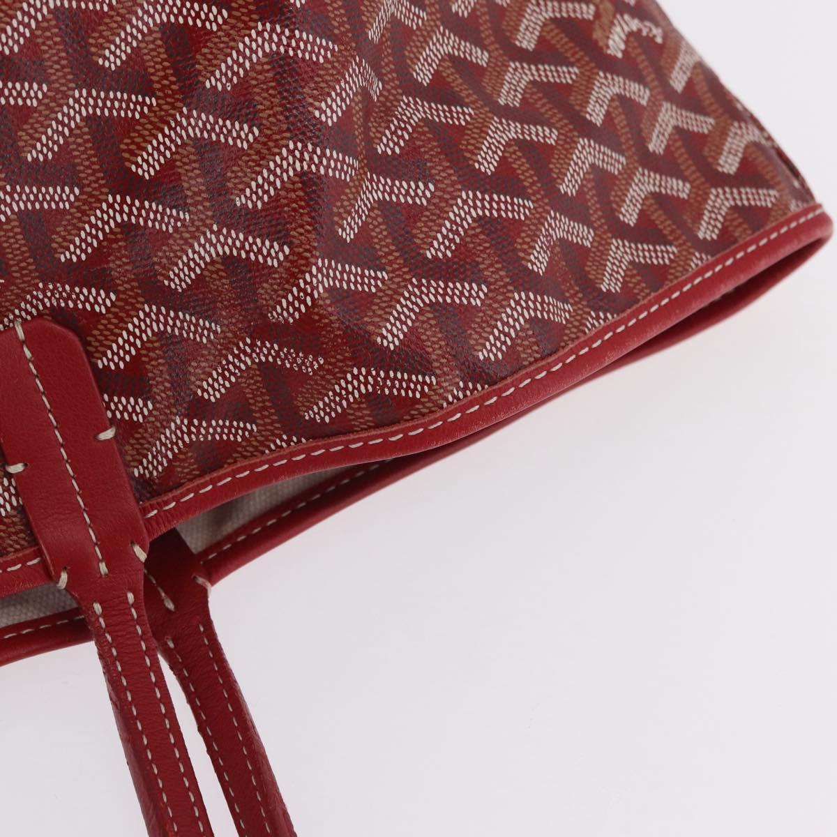 GOYARD Herringbone Saint Louis GM Tote Bag PVC Red Auth 204928A