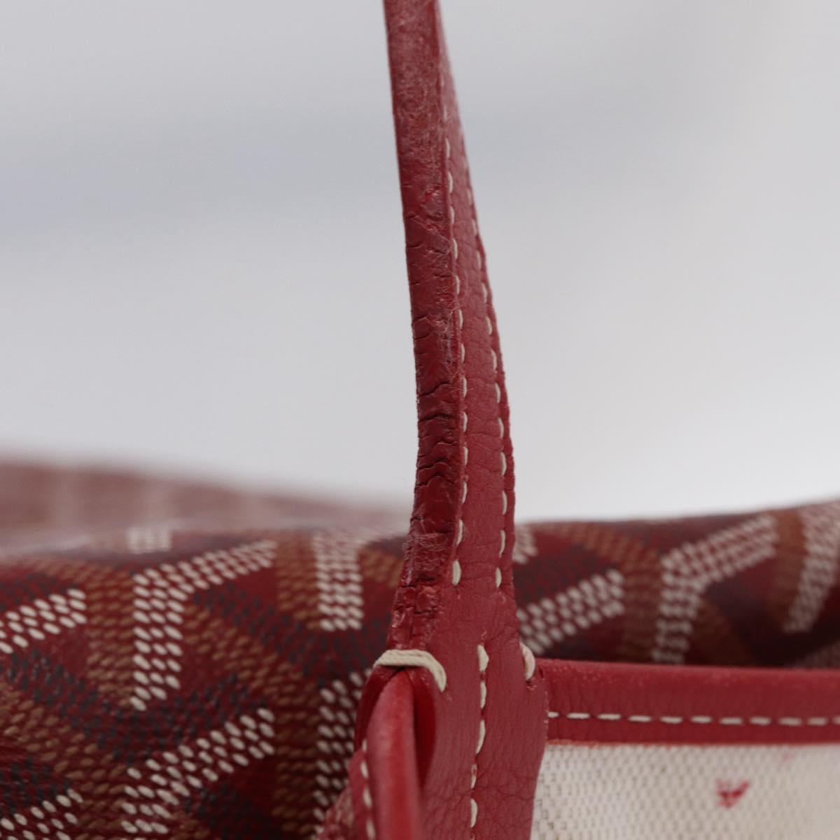 GOYARD Herringbone Saint Louis GM Tote Bag PVC Red Auth 204928A