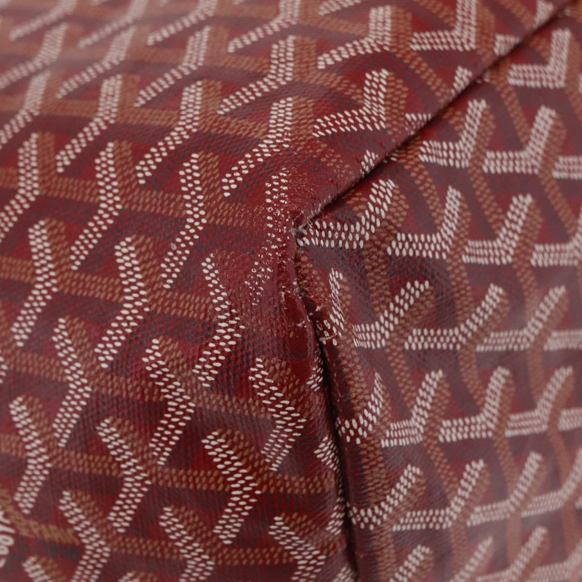 GOYARD Herringbone Saint Louis GM Tote Bag PVC Red Auth 204928A