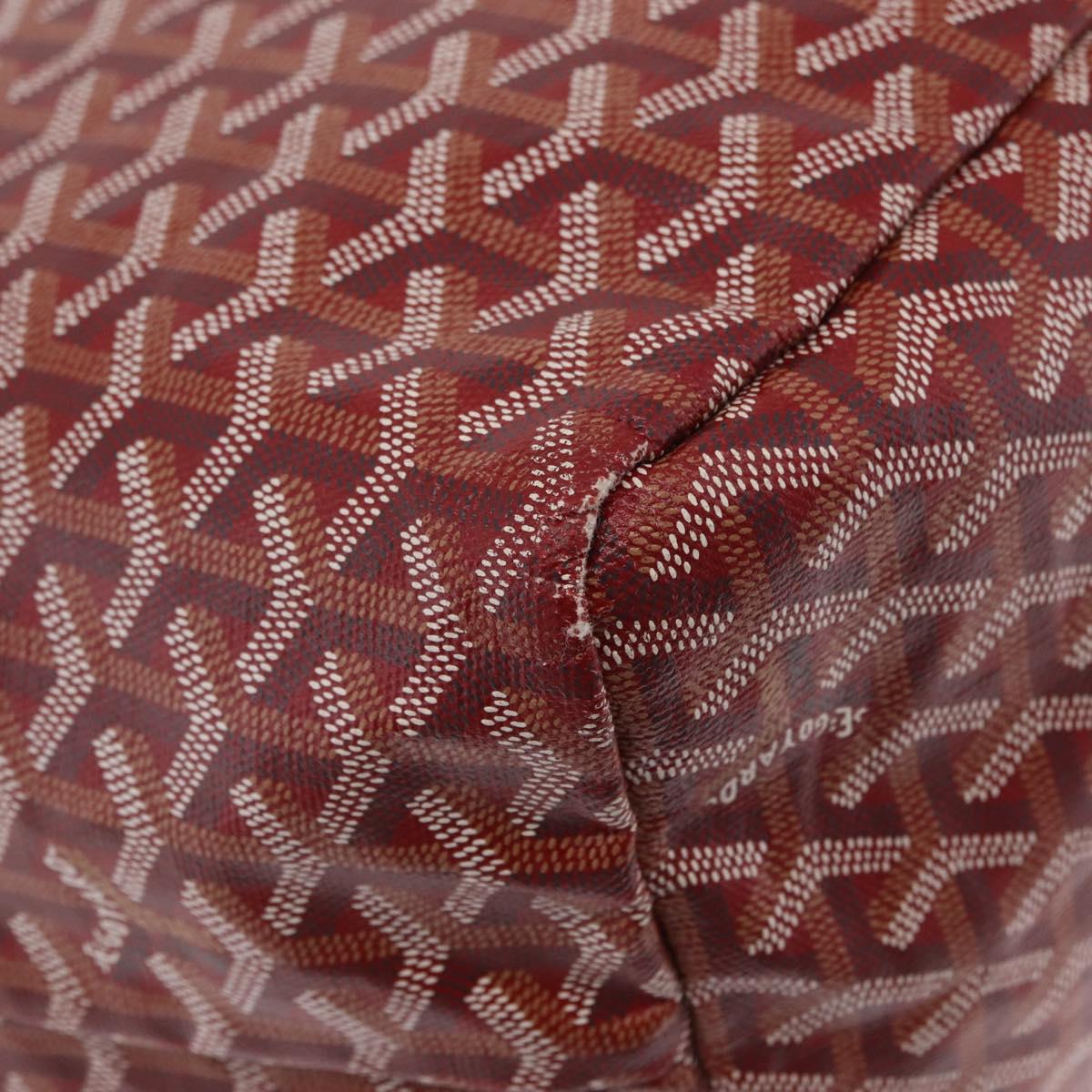 GOYARD Herringbone Saint Louis GM Tote Bag PVC Red Auth 204928A