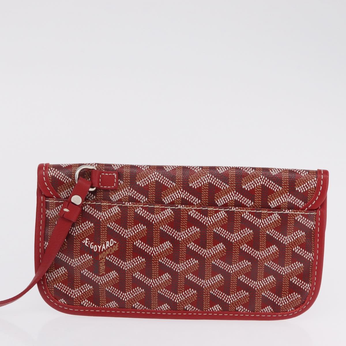 GOYARD Herringbone Saint Louis GM Tote Bag PVC Red Auth 204928A