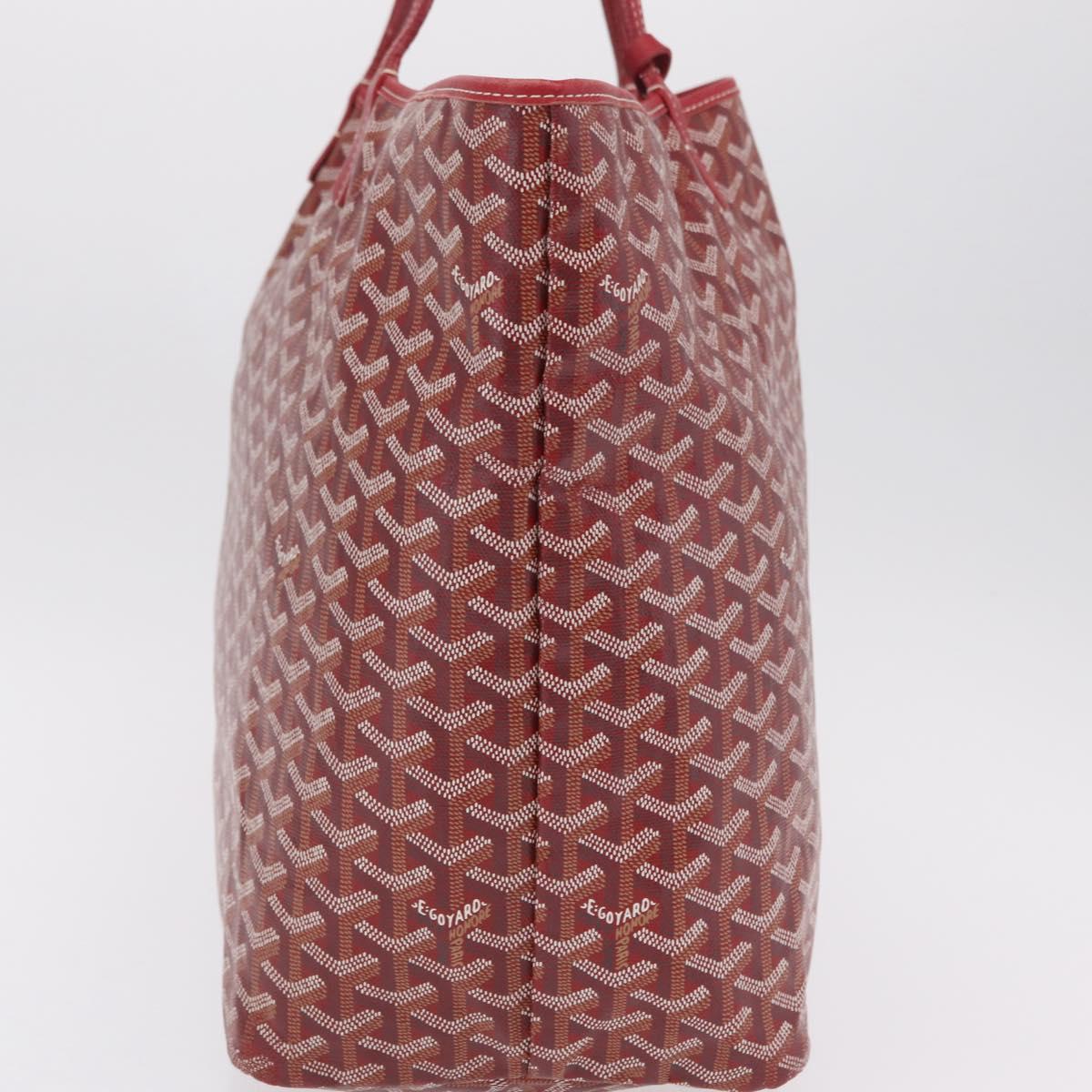 GOYARD Herringbone Saint Louis GM Tote Bag PVC Red Auth 204928A