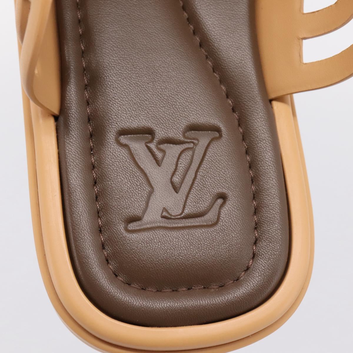 LOUIS VUITTON LV Waffles Sandals Rubber 6 LV Auth 204935M