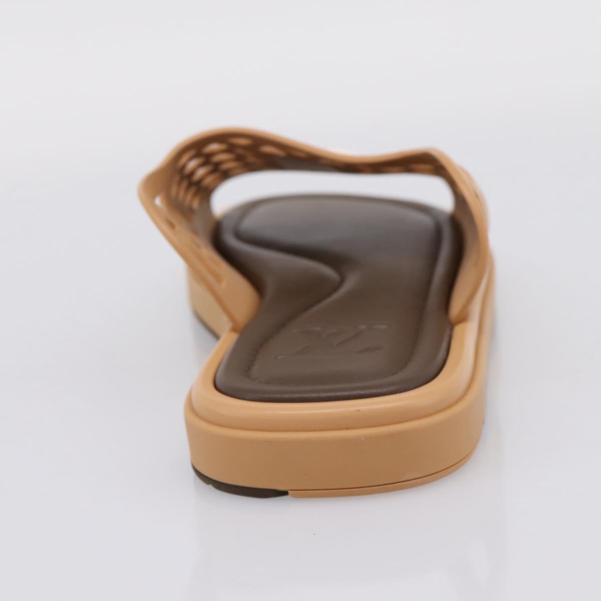 LOUIS VUITTON LV Waffles Sandals Rubber 6 LV Auth 204935M