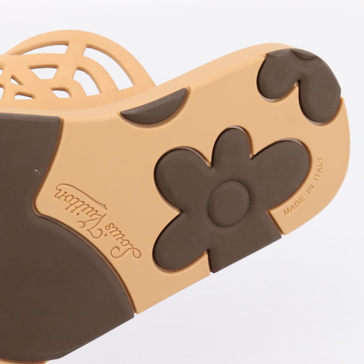 LOUIS VUITTON LV Waffles Sandals Rubber 6 LV Auth 204935M