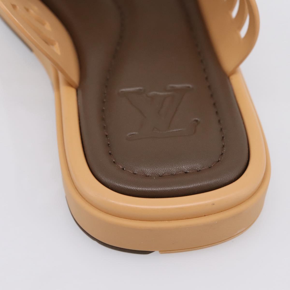 LOUIS VUITTON LV Waffles Sandals Rubber 6 LV Auth 204935M