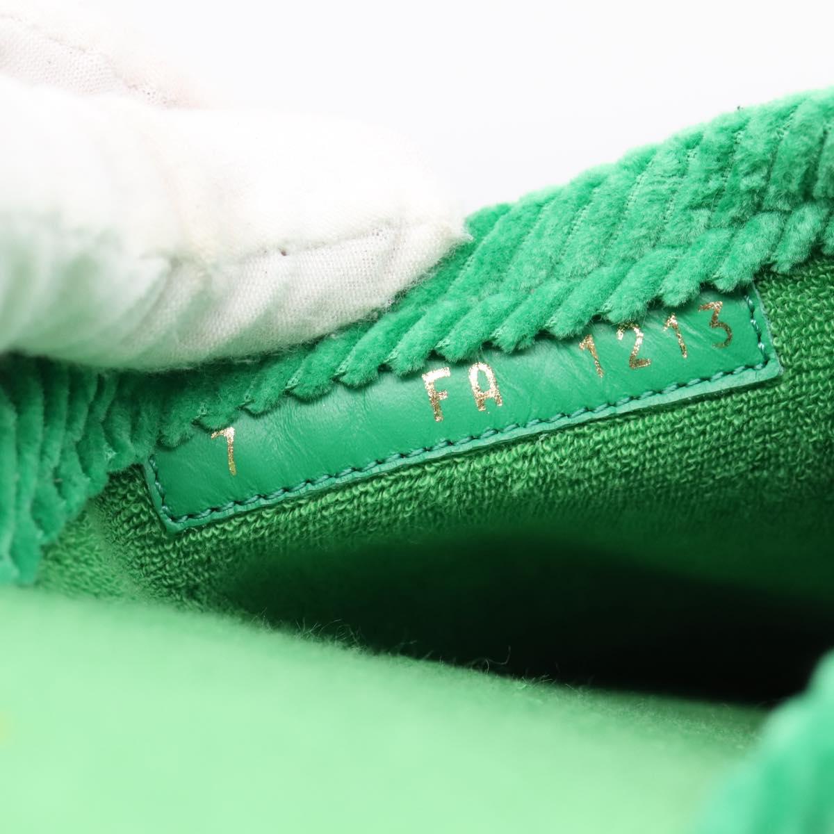 LOUIS VUITTON Damier LV Palace Line Mules pumps Green LV Auth 204938M