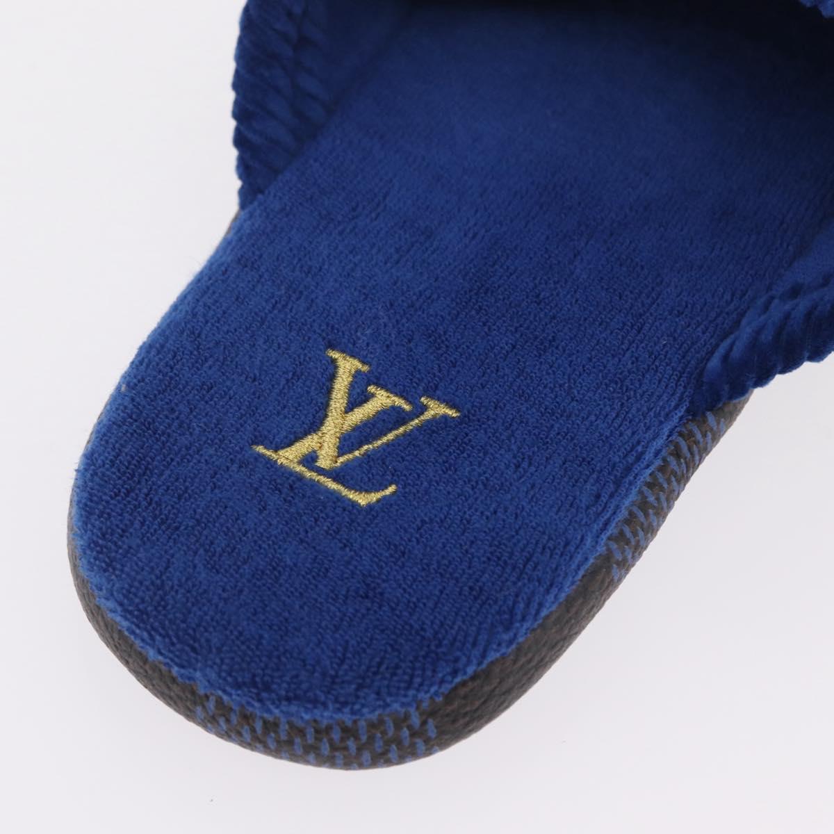 LOUIS VUITTON Damier LV Palace Line Mules pumps Blue LV Auth 204939M