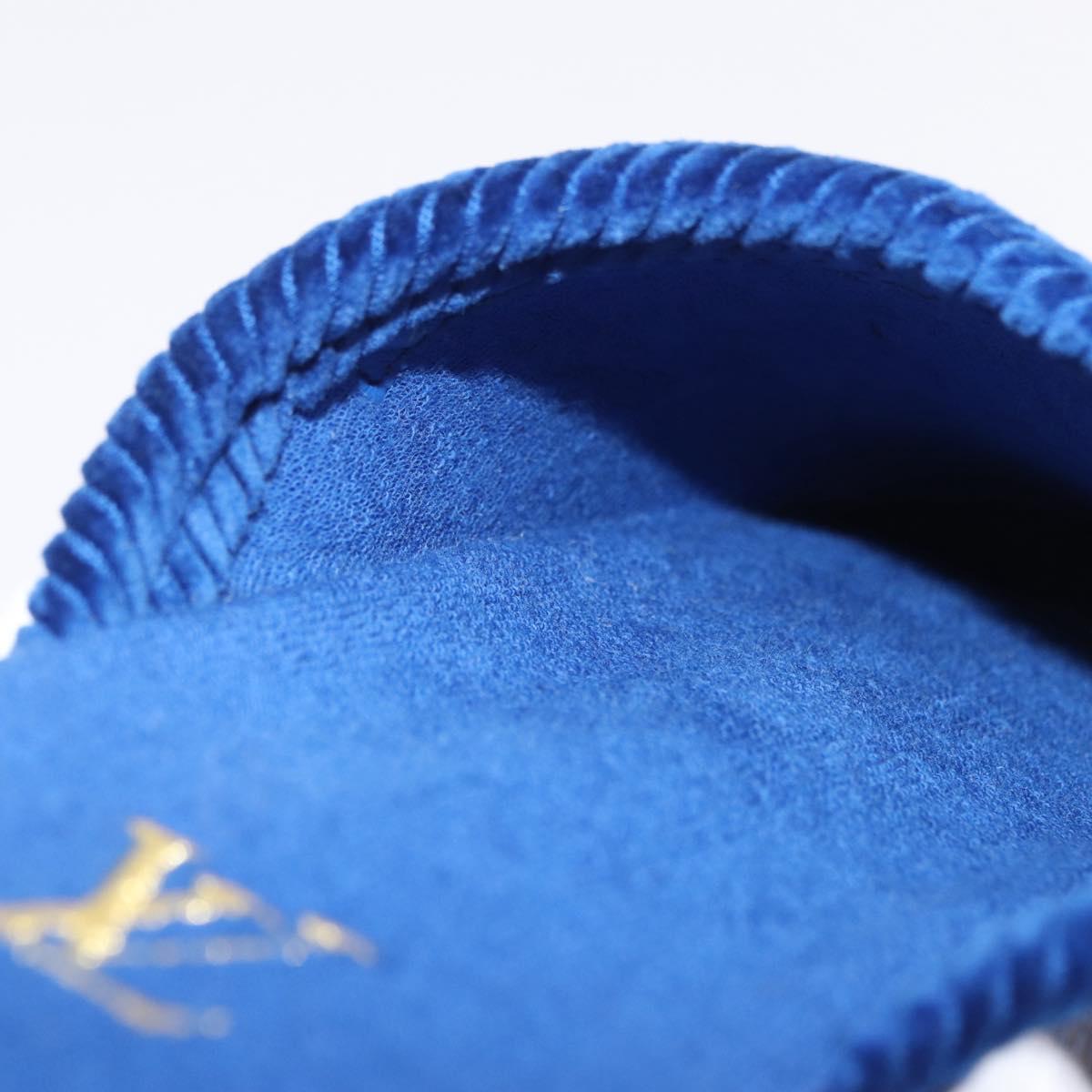 LOUIS VUITTON Damier LV Palace Line Mules pumps Blue LV Auth 204939M