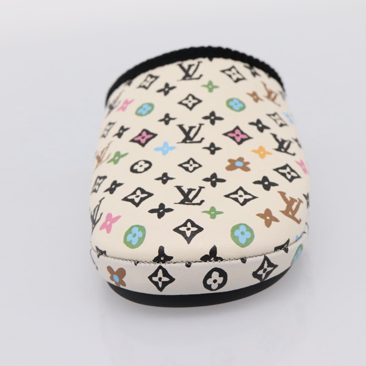 LOUIS VUITTON Monogram Craggy LV Palace Line Mules pumps White LV Auth 204940M
