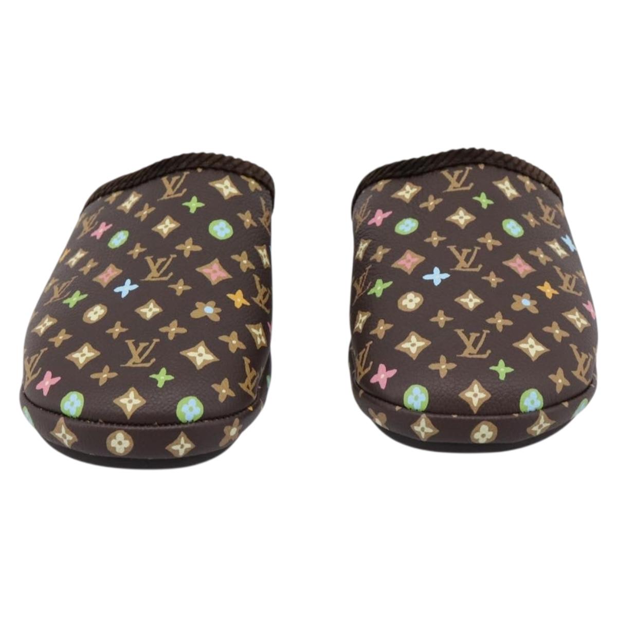 LOUIS VUITTON Monogram Craggy LV Palace Line Mules LV Auth 204941M
