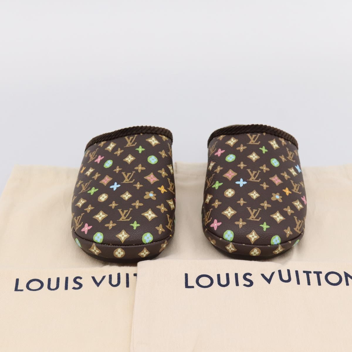LOUIS VUITTON Monogram Craggy LV Palace Line Mules LV Auth 204941M