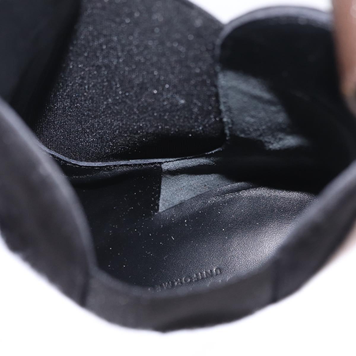 LOUIS VUITTON Short Boots Suede 40 Black LV Auth 204942M
