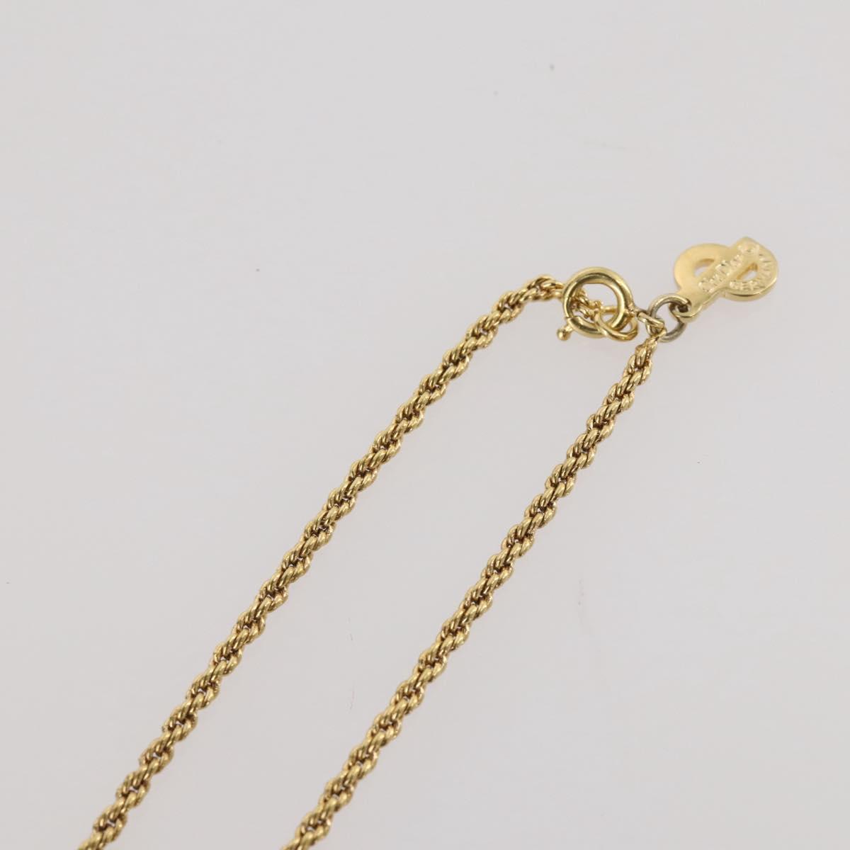 Christian Dior Necklace metal Gold Tone Auth 204947