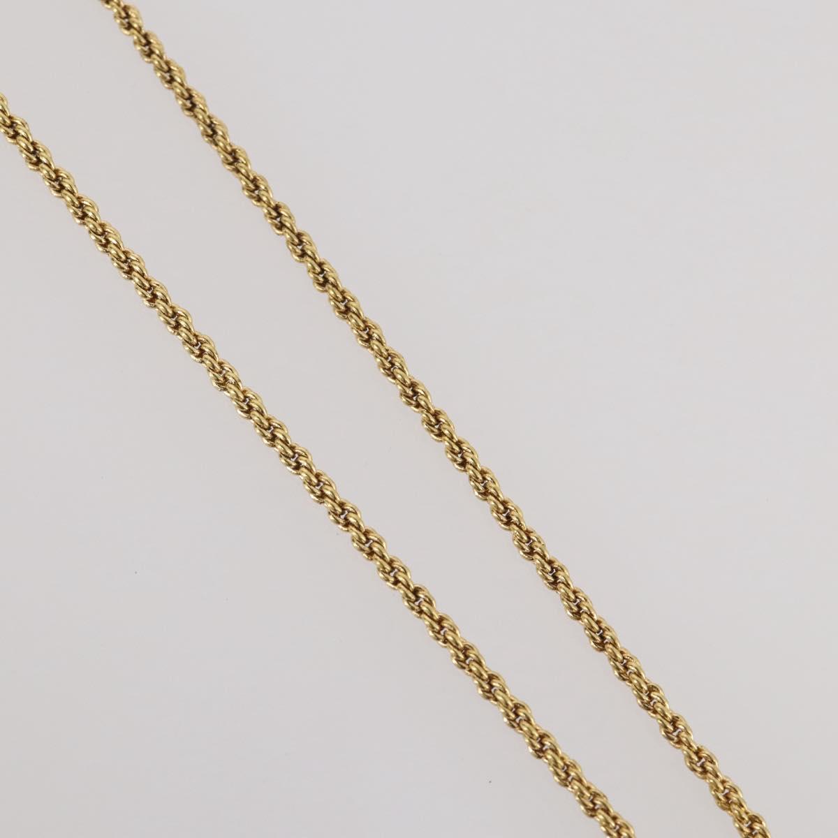 Christian Dior Necklace metal Gold Tone Auth 204947