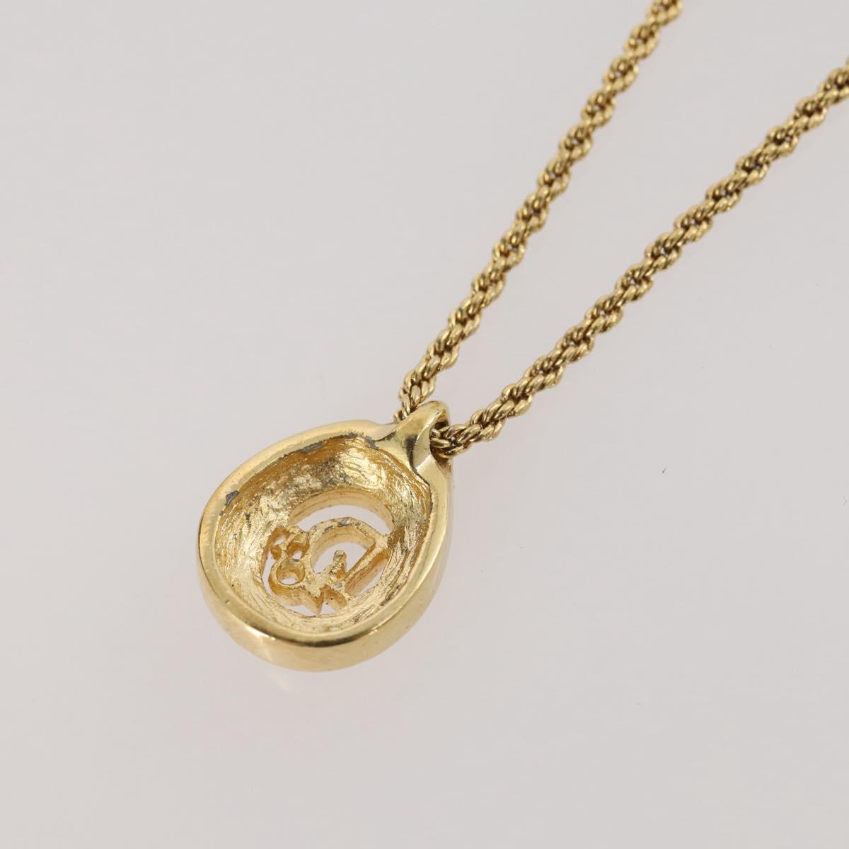Christian Dior Necklace metal Gold Tone Auth 204947