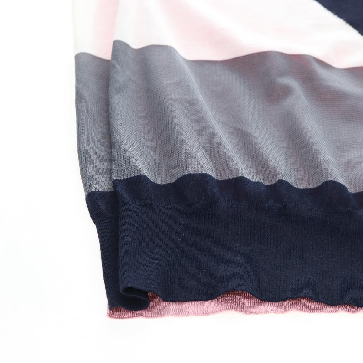 LOUIS VUITTON Short Sleeved T Shirt Knitted Fabrics S Navy LV Auth 204948M