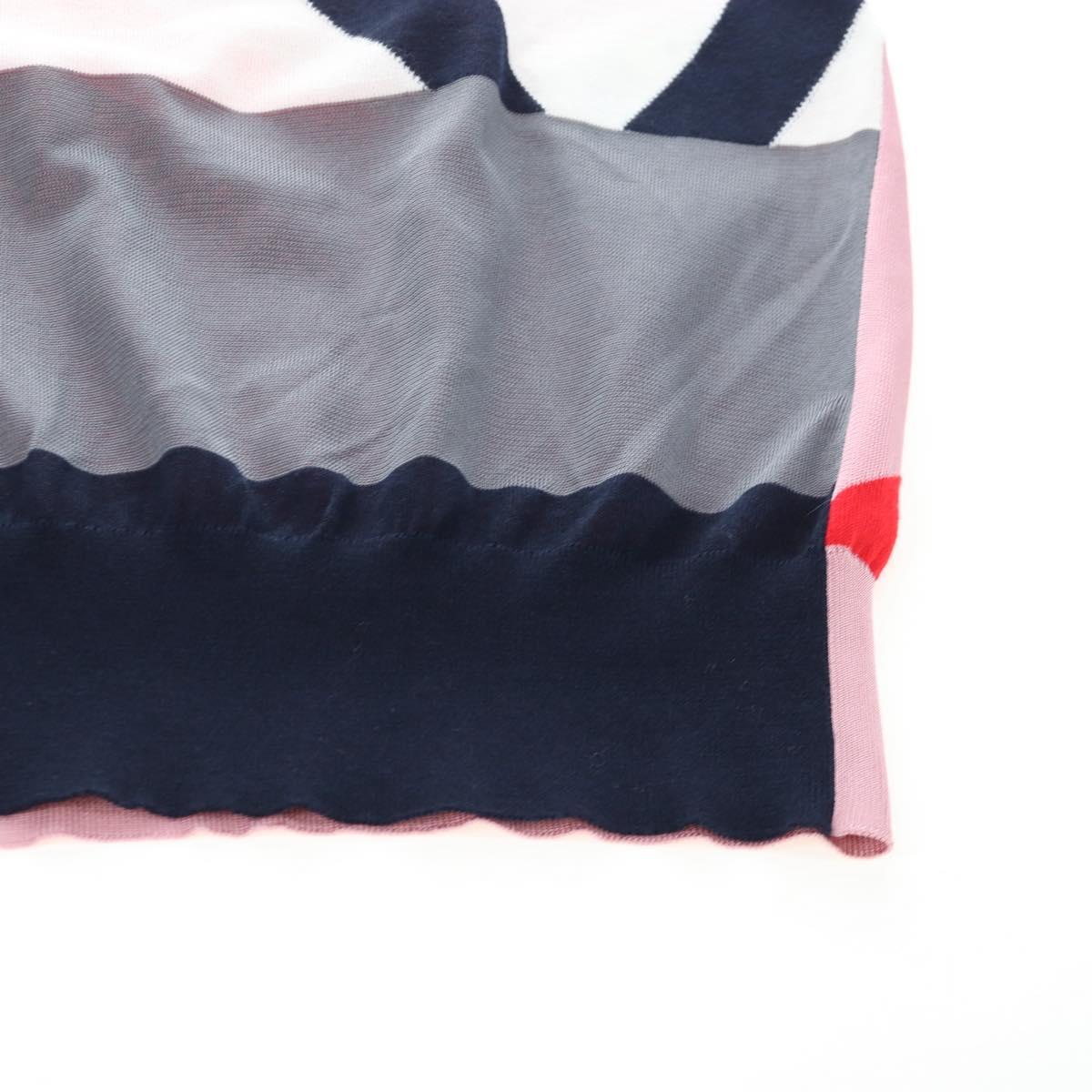 LOUIS VUITTON Short Sleeved T Shirt Knitted Fabrics S Navy LV Auth 204948M