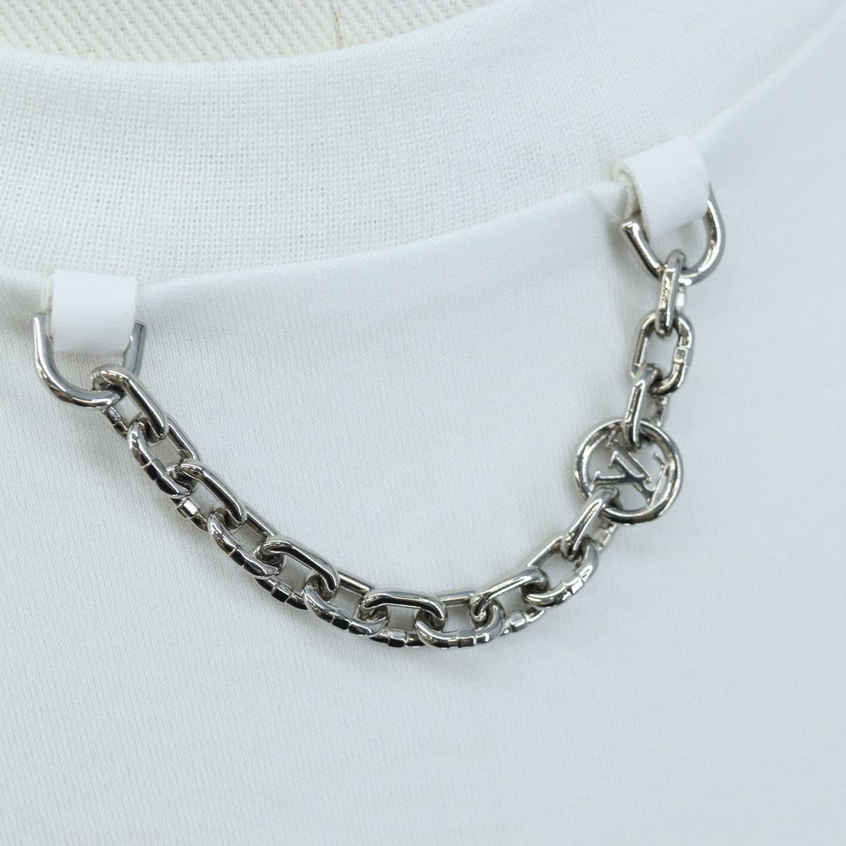 LOUIS VUITTON T Shirt Cotton S White LV Auth 204950M